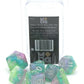 Metallic Dice Games Poly Set Layered Stardust Radiance w/Silver (7)