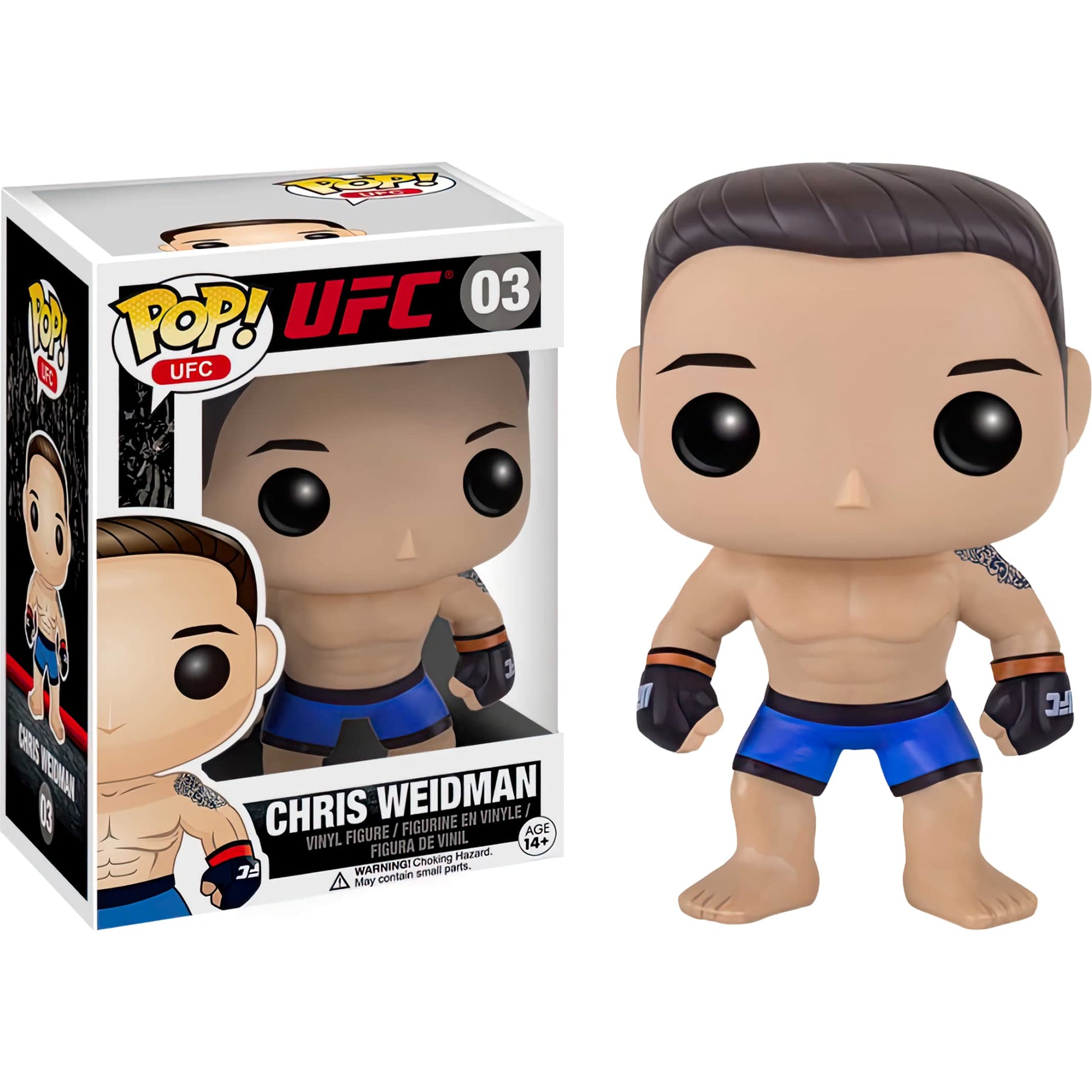 C h r i s Weidm a n: Fun ko P o p ! Vinyl Figurine Bundle with 1 Compatible 'ToysDiva' Graphic Protector (003-10692 - B)