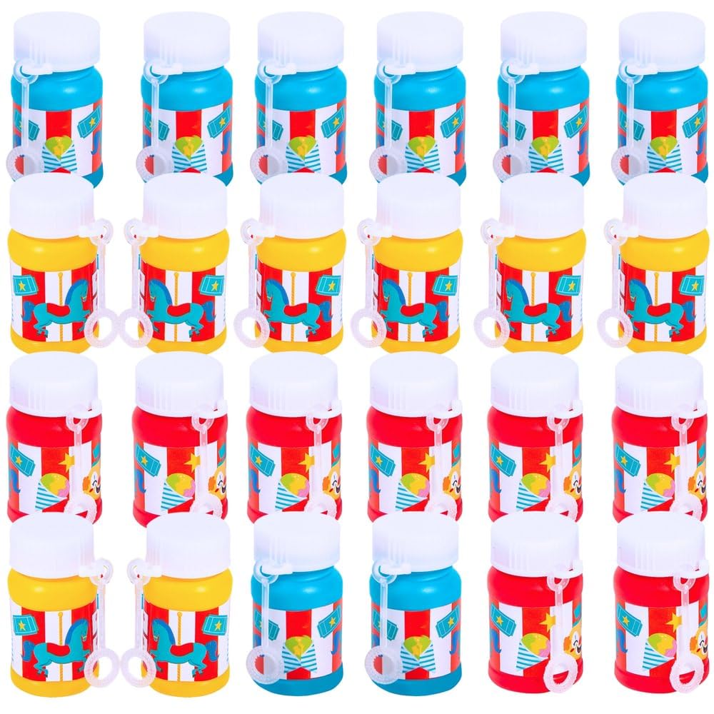 Carnival Mini Bubble Bottles - Toys - 24 Pieces