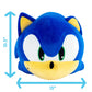 Club Mocchi-Mocchi- Sonic the Hedgehog Plush - 15 Inch Squishy Collectible Toy - Stuffed Animal Gift - Cute Plushie and Room Decor, Blue