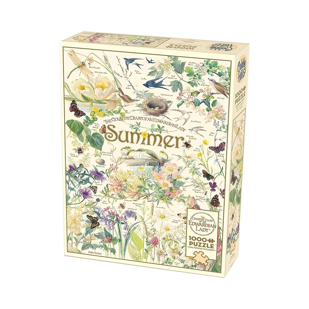 Cobble Hill 1000 Piece Puzzle - Country Diary: Summer - Sample Poster Included