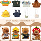 TITQWOP 10.2" Brown Capybara Plush Toy with 9 Clothes and Accessories Super Soft Capybara Stuffed Animal for Kids Girls Boys (Brown Capybara)