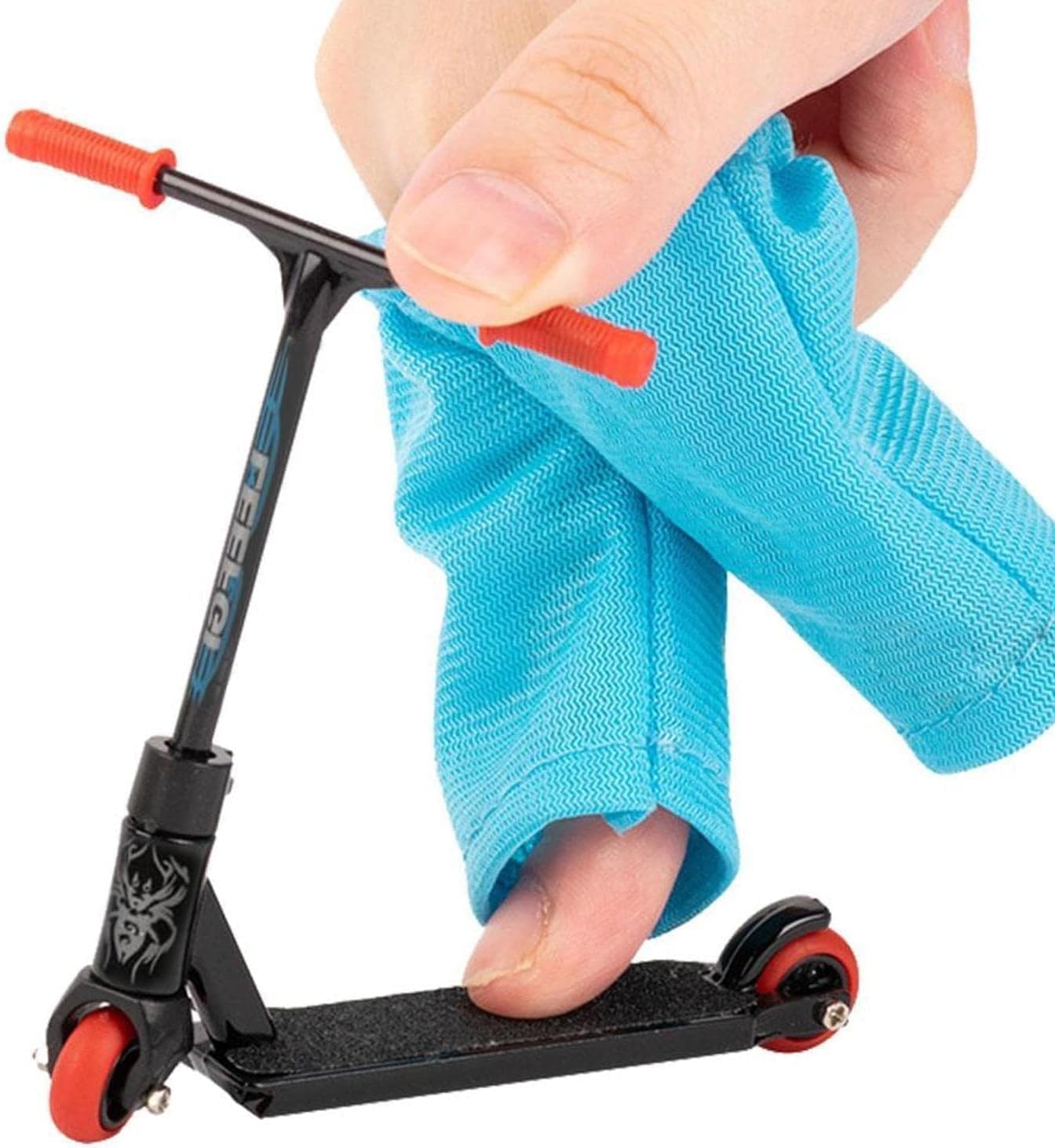 NexusPulse 2Pcs Finger Scooter Set Scooter Finger Set Finger Skateboard Educational Bike Miniature Trick Roller Finger Skateboard Training Props