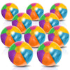 ArtCreativity 12-Pack Metallic Beach Balls, 12 Inch Rainbow Summer Toys