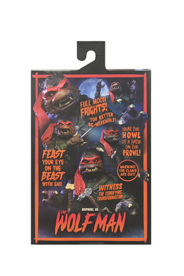NECA Universal Monsters/Teenage Mutant Ninja Turtles Raphael as The Wolfman 7" Scale Action Figure