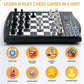 LEVEROAM Talking Chess Academy with Voice Teaching System, Electronic Chess Set with Strong Magnetic Pieces, Electronic Chess Board with Rating ELO