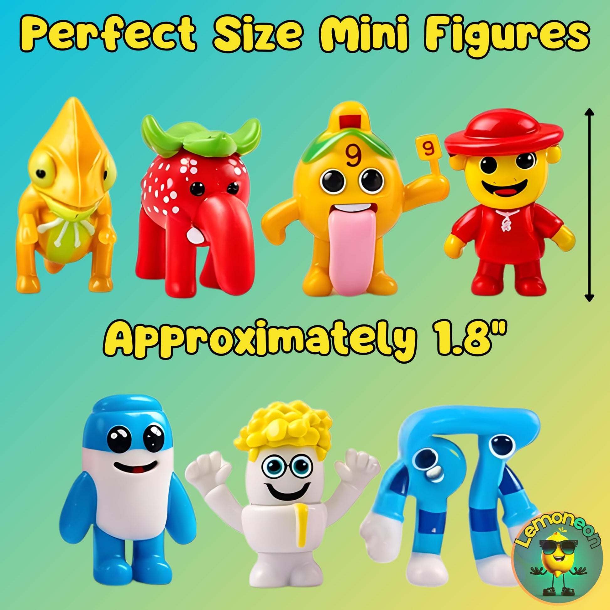 Lemoneon Action Mini Figures Toys 24 Pcs - Collection for Video Game Fans