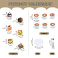 30Pcs Miniature Food, 1:12 Scale Miniature Kitchen Accessories Set, Miniature Coffee Mugs Forks Cakes Dessert Model for Mini House Bakery Store
