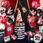Rock and Roll Party Decoration Balloons 12'' Latex Balloons for Music Theme Party Decorations 1950's Birthday Party Supplies 50s 60s Rock Party Favors