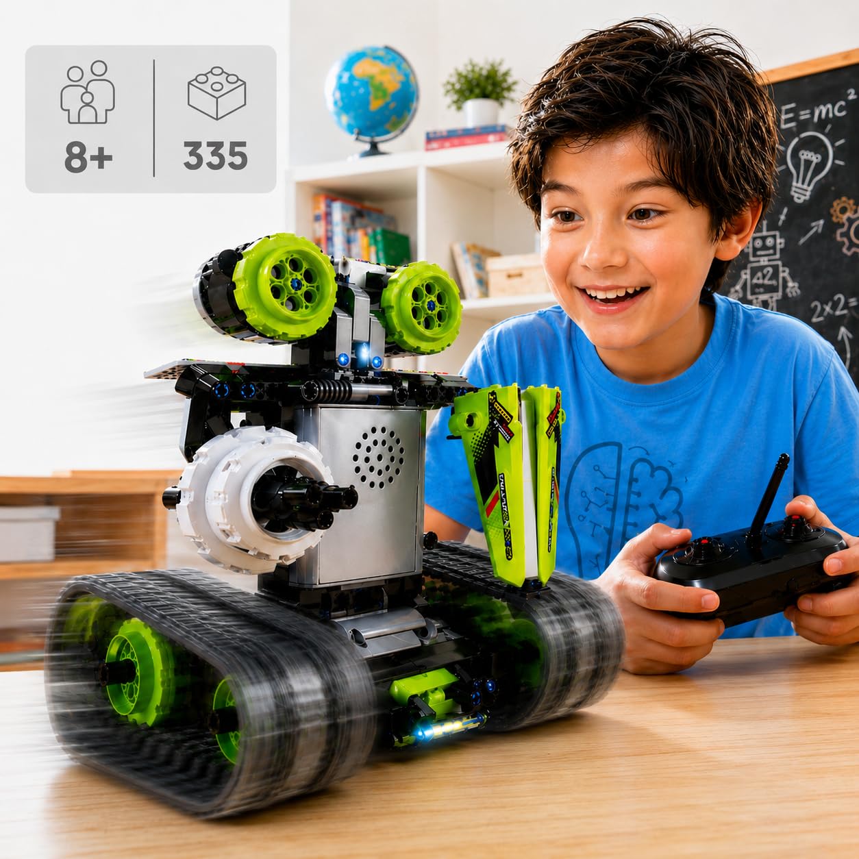 Kididdo Remote Control Cars Robot Building Kit Educational Toys for Age 8-13 Fun STEM Toys for Kids 3-in-1 RC Car Kit to Build Cool Building Blocks