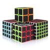 CFMOUR Original Speed Cube Set, 2x2 3x3 4x4 5x5 Carbon Fiber Cube Bundle for Kids, Smooth Original Cube