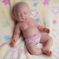 AISITE Full Silicone Baby Doll Girl - 18 Inch Realistic Reborn Baby Dolls Silicone Full Body Newborn Sleeping Girl (Eyes Closed)