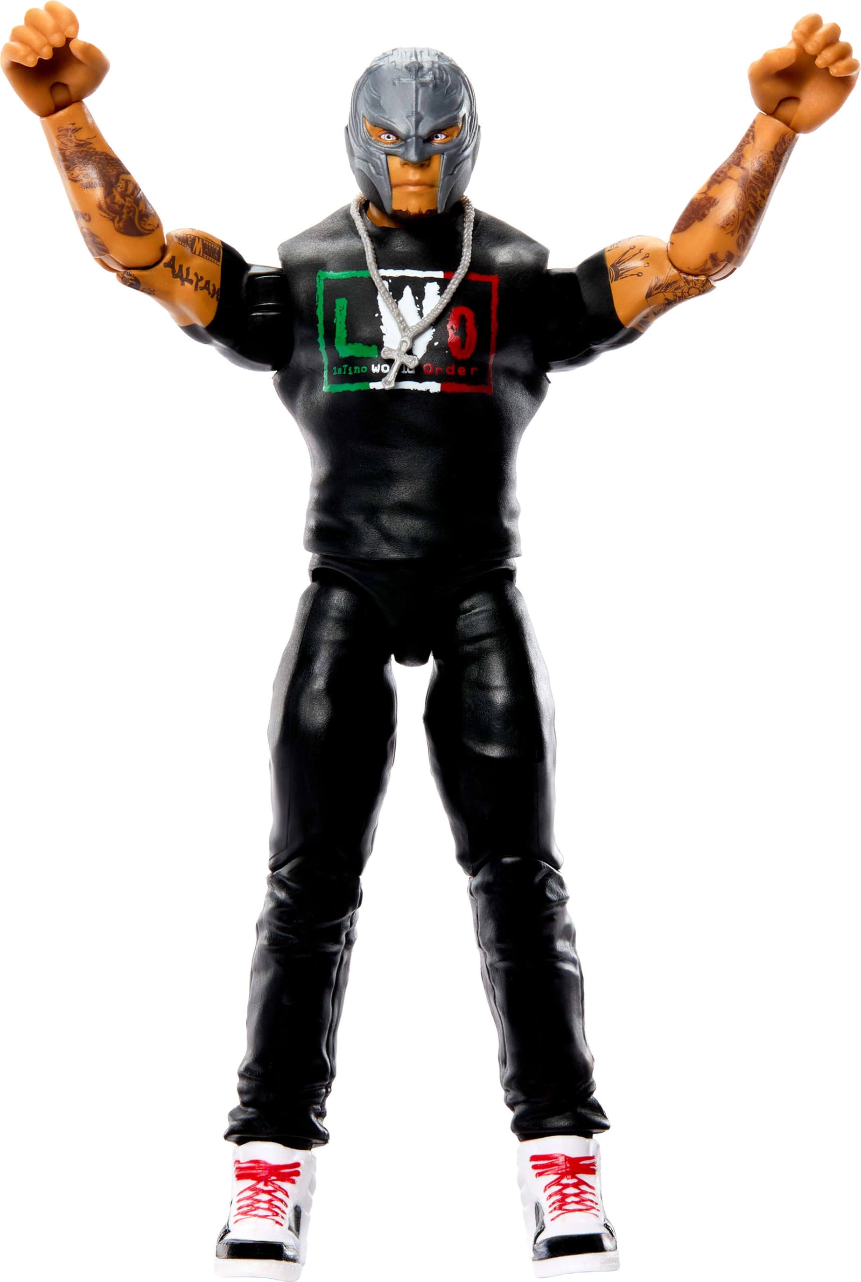 Mattel WWE Rey Mysterio Action Figure, Main Event Series #162, 6-inch Collectible Superstar with 104 Articulation Points & Life-Like Look