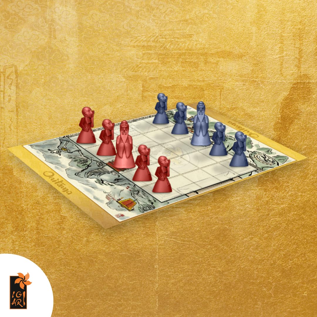 Arcane Wonders Onitama | 2-Player Abstract Duel with Modular Movement Cards | 5x5 Grid Chess-Like Tactics for Strategic Thinkers | Ages 8+ | 15-20