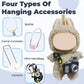 16 Pcs Doll Accessories Set Specially Designed for 15-17cm Doll Clothing, Includes 2 Headphones, 4 Glasses, Camera, Bag, Water Bottle, Console, 2