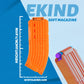 EKIND 10 Darts Banana Curved Clips, Soft Bullet Quick Reload Clips Compatible for Nerf Elite Magazine Toy Gun (Orange, Pack of 3)