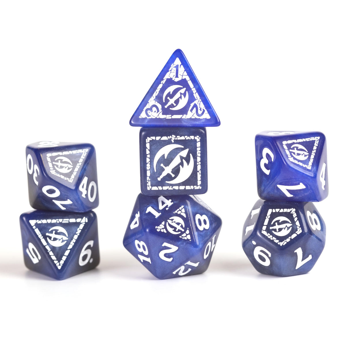 D&D Adventure Dice (Fighter Class: Blue)