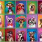 White Mountain 500 Piece Jigsaw Puzzle Funny Dog Collage, Puppy Portraits