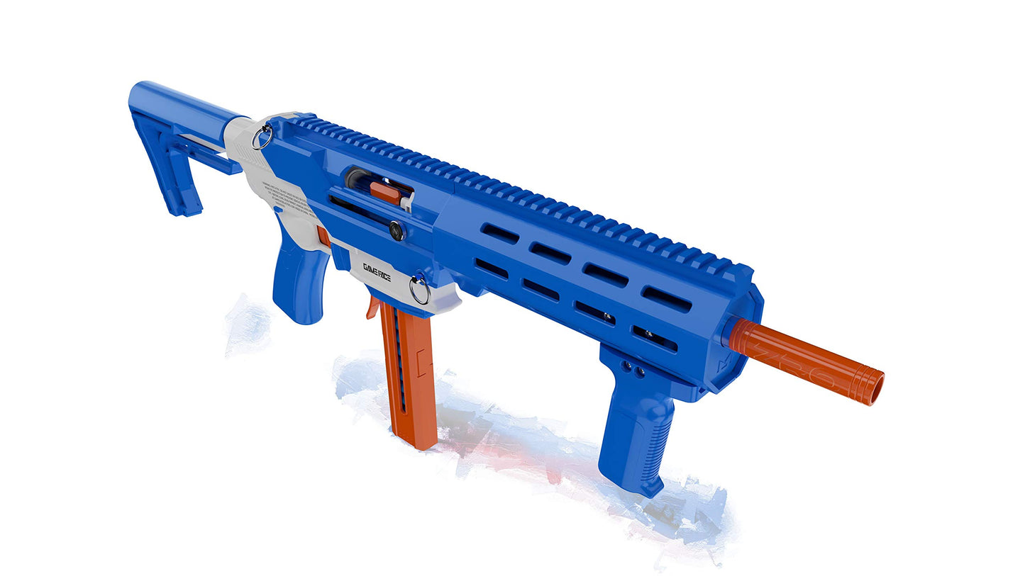 GameFace Prime GFJBB Spring-Powered Foam Dart Blaster, Blue