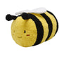 YONLIT Fuzzy Bumblebee Stuffed Animal with Smile Face and White Wings Super Cute Plush Bee Toy Excellent Gifts for Kids or Honey 12 Inch