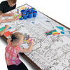 Giant Happy Birthday Coloring Poster 36 x 72 Inches Extra Large Paper Banner Table Cloth - Huge Fun At Your Kids Birthday Party - Color In Classroom