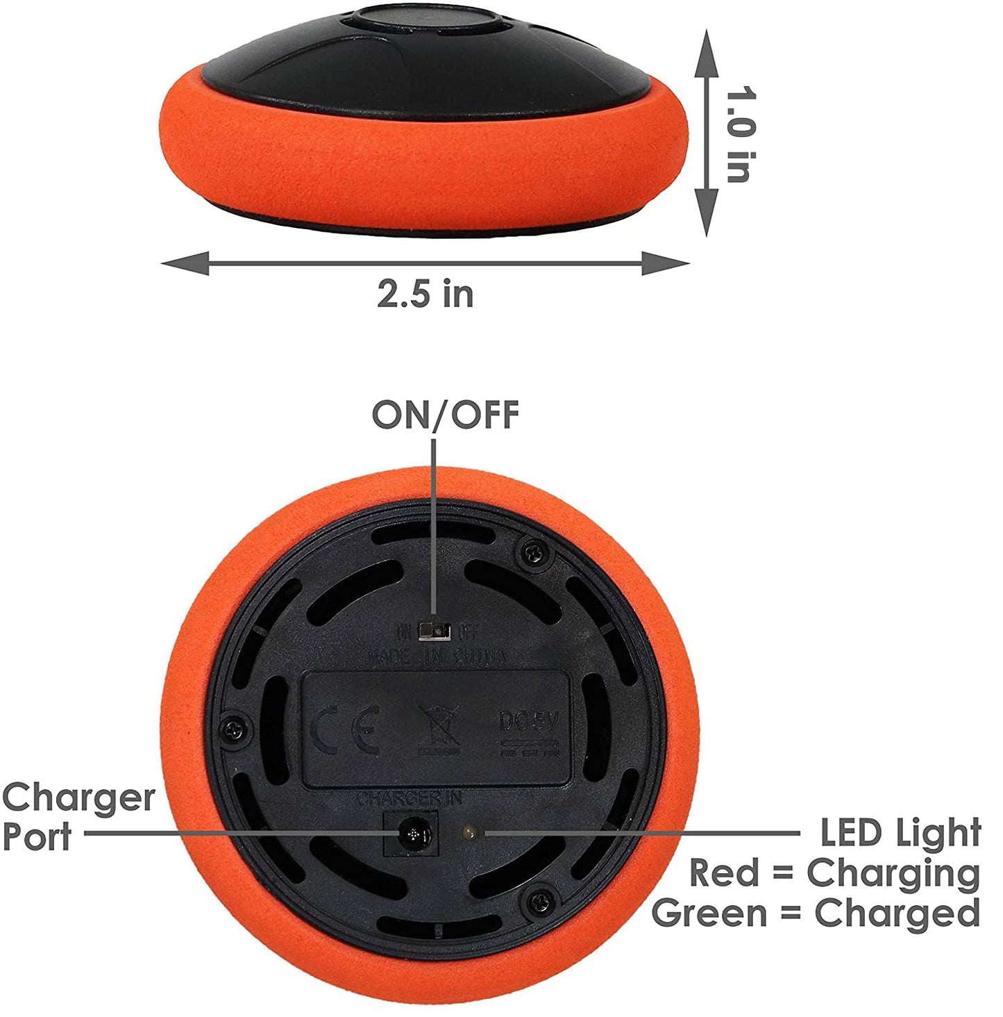 Air Hockey Pucks and Paddles - Rechargeable Floating Air Hockey Pucks for Any Flat Surface, Include a Charging Cable and Electronic Rechargeable Air