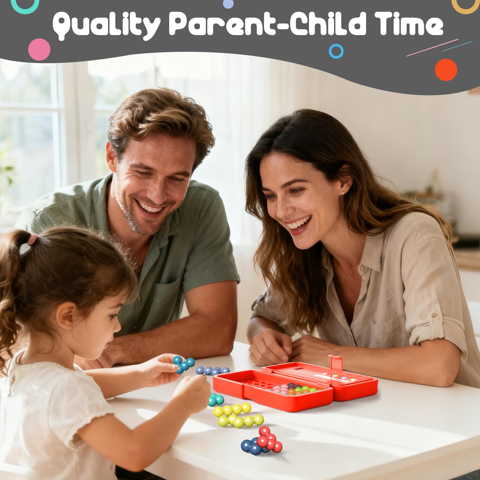 Hydrathy Brain Teaser Puzzles Games for Kids Adults with Timer, 2 Modes Handheld Travel Games, Single Player Mind Challenge Toys, STEM Montessori