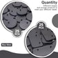 EBCO 50Pcs Mix Plastic Black Stand Bases 32mm for Most 6 inch Action Figure Such as Marvel Legends /DC/ Gi Joe/ Motu Toy