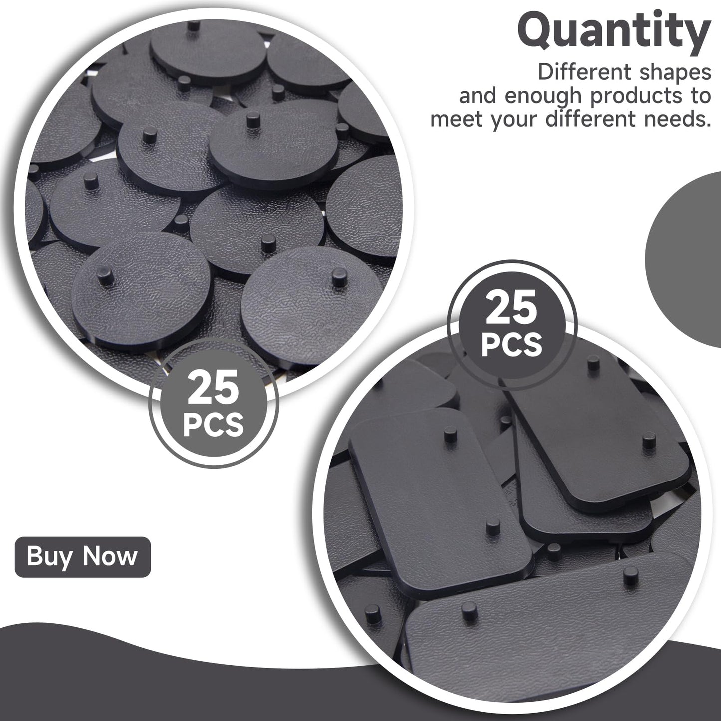 EBCO 50Pcs Mix Plastic Black Stand Bases 32mm for Most 6 inch Action Figure Such as Marvel Legends /DC/ Gi Joe/ Motu Toy