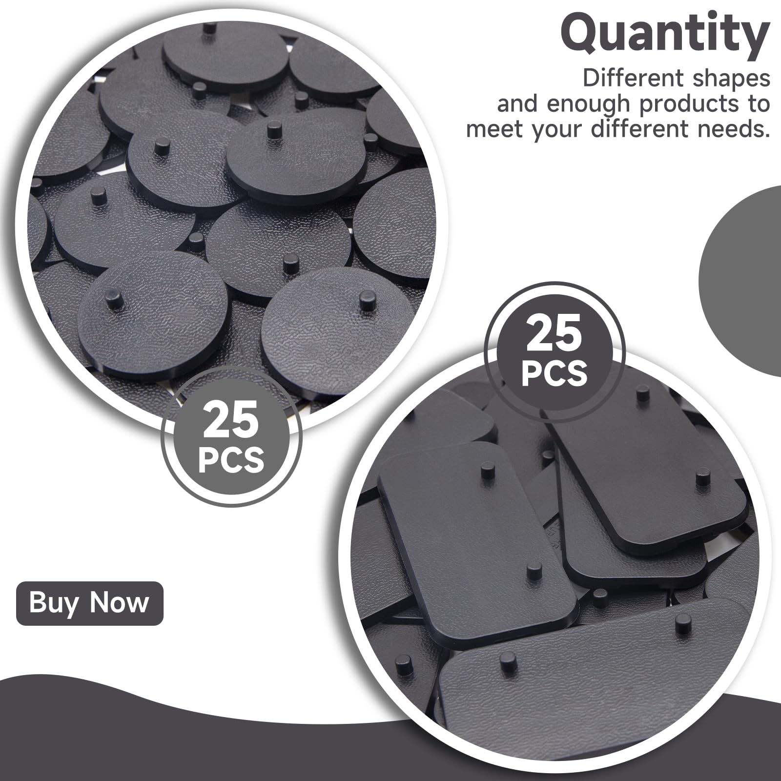 EBCO 50Pcs Mix Plastic Black Stand Bases 32mm for Most 6 inch Action Figure Such as Marvel Legends /DC/ Gi Joe/ Motu Toy