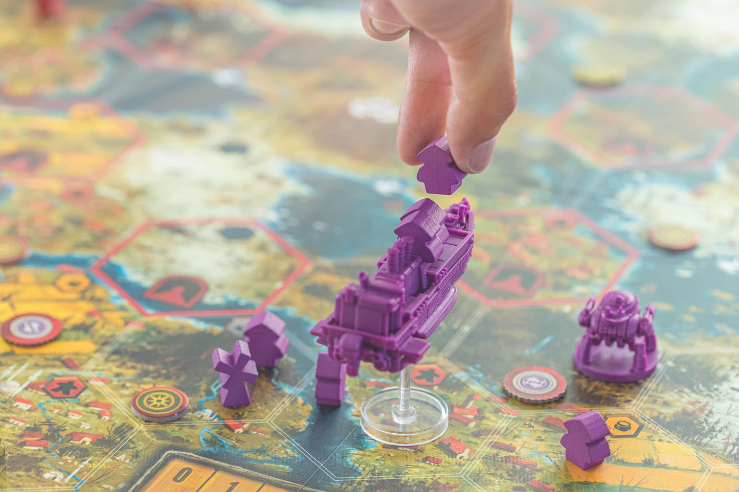 Stonemaier Games: Scythe: The Wind Gambit Expansion by Jamey Stegmaier & Kai Starck | Adds 2 New Modules to Scythe (Base Game): Resolutions & Airships