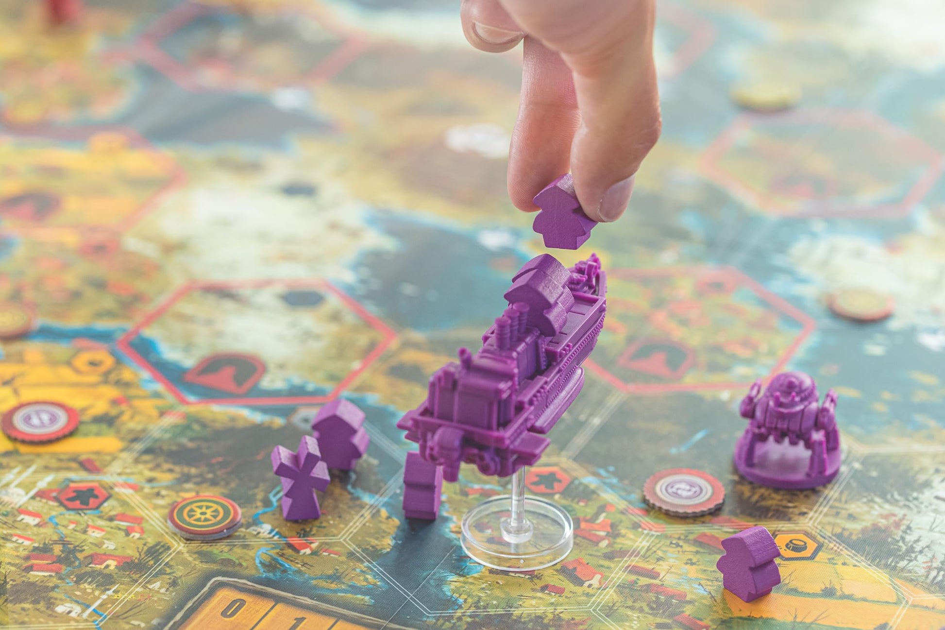 Stonemaier Games: Scythe: The Wind Gambit Expansion by Jamey Stegmaier & Kai Starck | Adds 2 New Modules to Scythe (Base Game): Resolutions & Airships