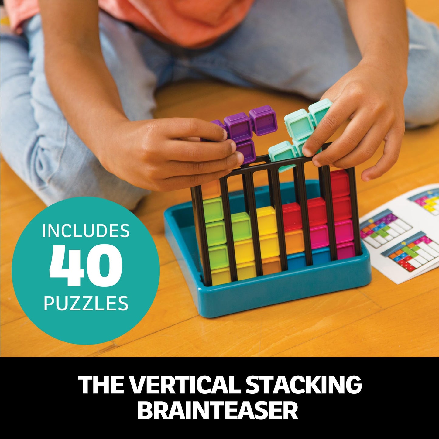 Educational Insights Kanoodle Gravity - 3D Brain Teaser Puzzles for Kids, Spatial Puzzle Games for Adults, Teens and Kids, Problem Solving Toys