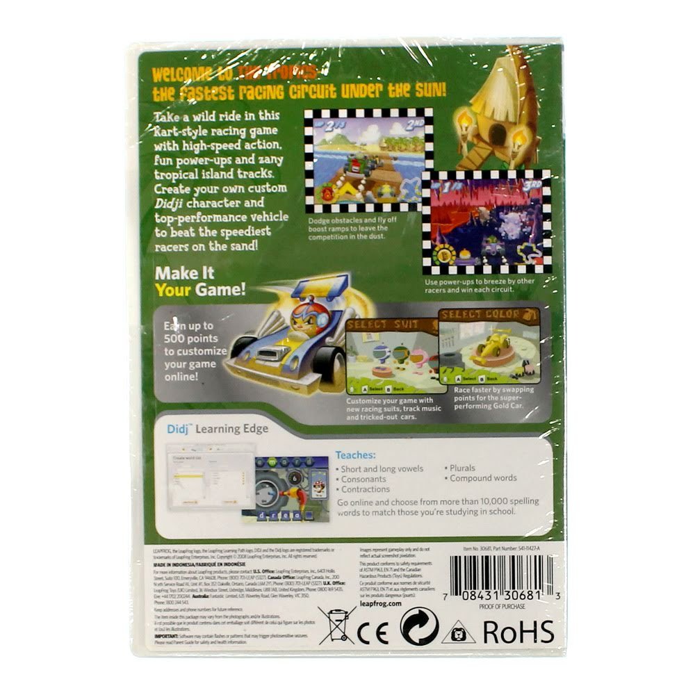 LeapFrog Didj Custom Learning Game Didj Racing Tiki Tropics