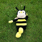 Garden Buzz Cuties Nana The Bee with Smile Face and Yellow Wings Plush Bumblebee Stuffed Animal Shaped Soft Bug Insect Toy Plushie Present