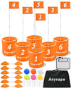 Anyvape Golf Bucket Yard Game 6 Holes Outdoor Backyard Golf Game for Adults