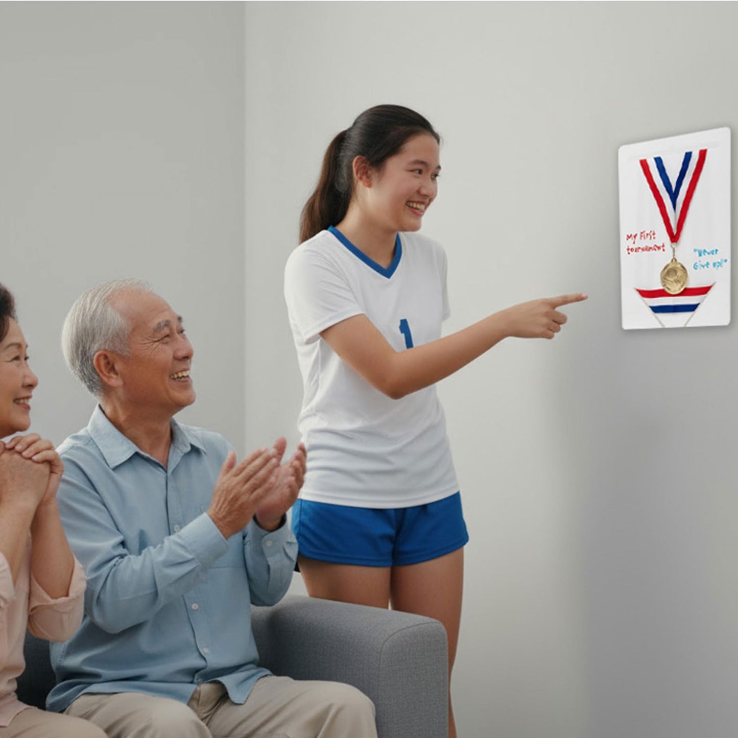 Medal Display Hanger, 2-Pack Wall Mount Medal Holder