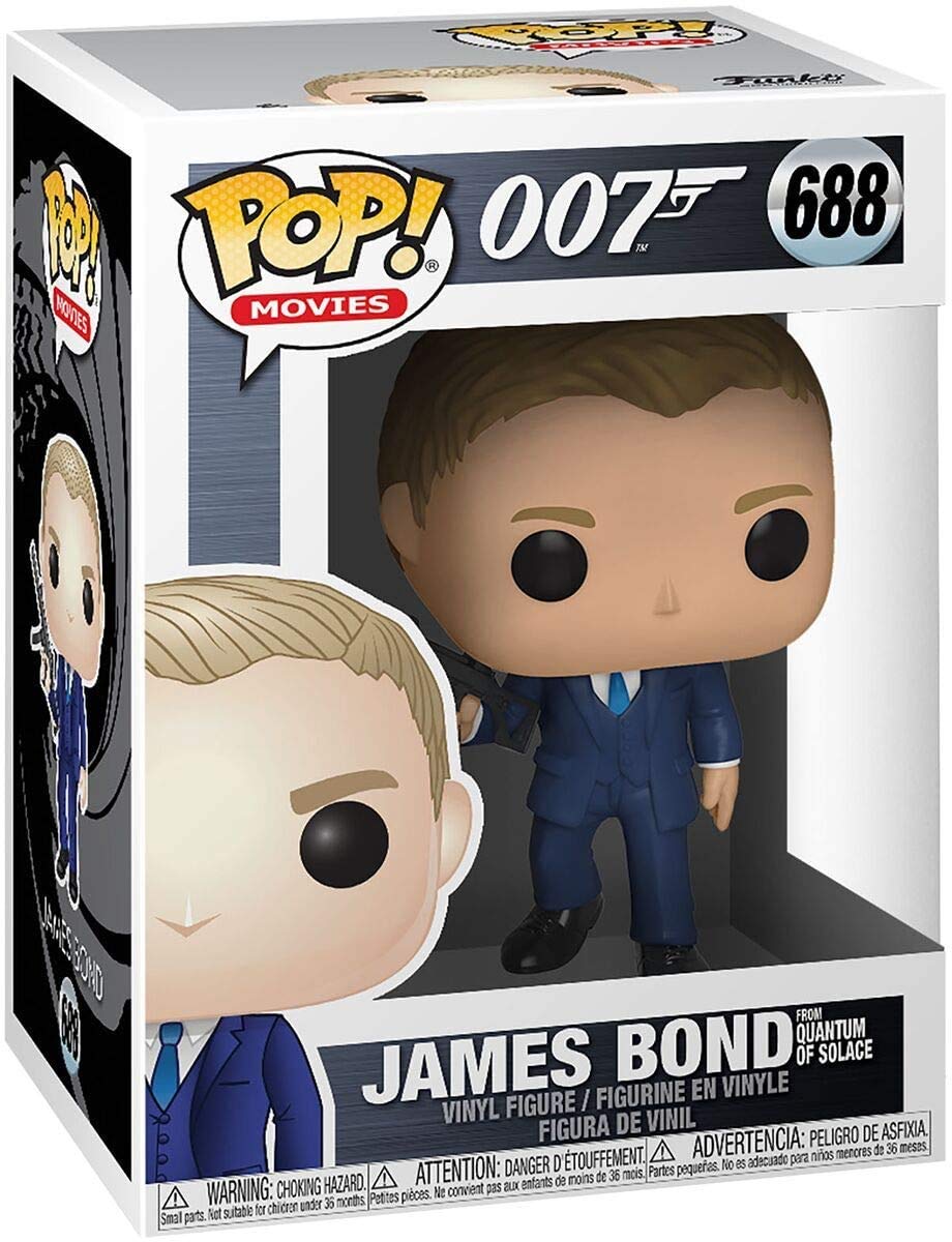 Funko Pop! Movies: James Bond - Daniel Craig (Quantum of Solace), Multicolor, Standard