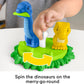 Little People Fisher-Price Spin & Play Dinosaur Playground - Toddler Interactive Playset with Spinning Action