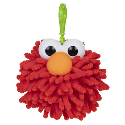Spin Master 6058895 Plush Elmo Fuzzy Pom Backpack Clip, 2.5-inch Height