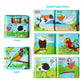 Baby Bath Books-3PCS,Bathtub Toys Floating Waterproof Educational Bath Toy Books for Toddlers-Animal Books,Count Books,Bird Books for Bath time
