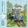 Bits and Pieces - Large 300 Piece Jigsaw Puzzle for Adults - Fresh Flowers - Country Dogs Jigsaw Puzzle by Michelle Lanoue, Completed Puzzle Size: 18"