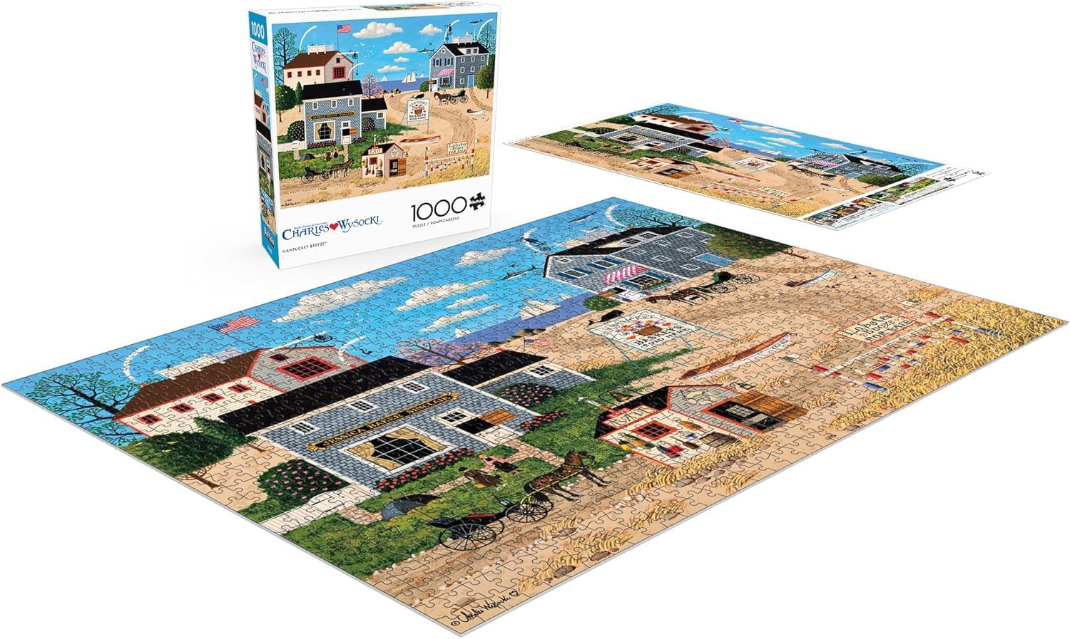 Buffalo Games - Charles Wysocki Nantucket - 1000 Piece Puzzle for Adults