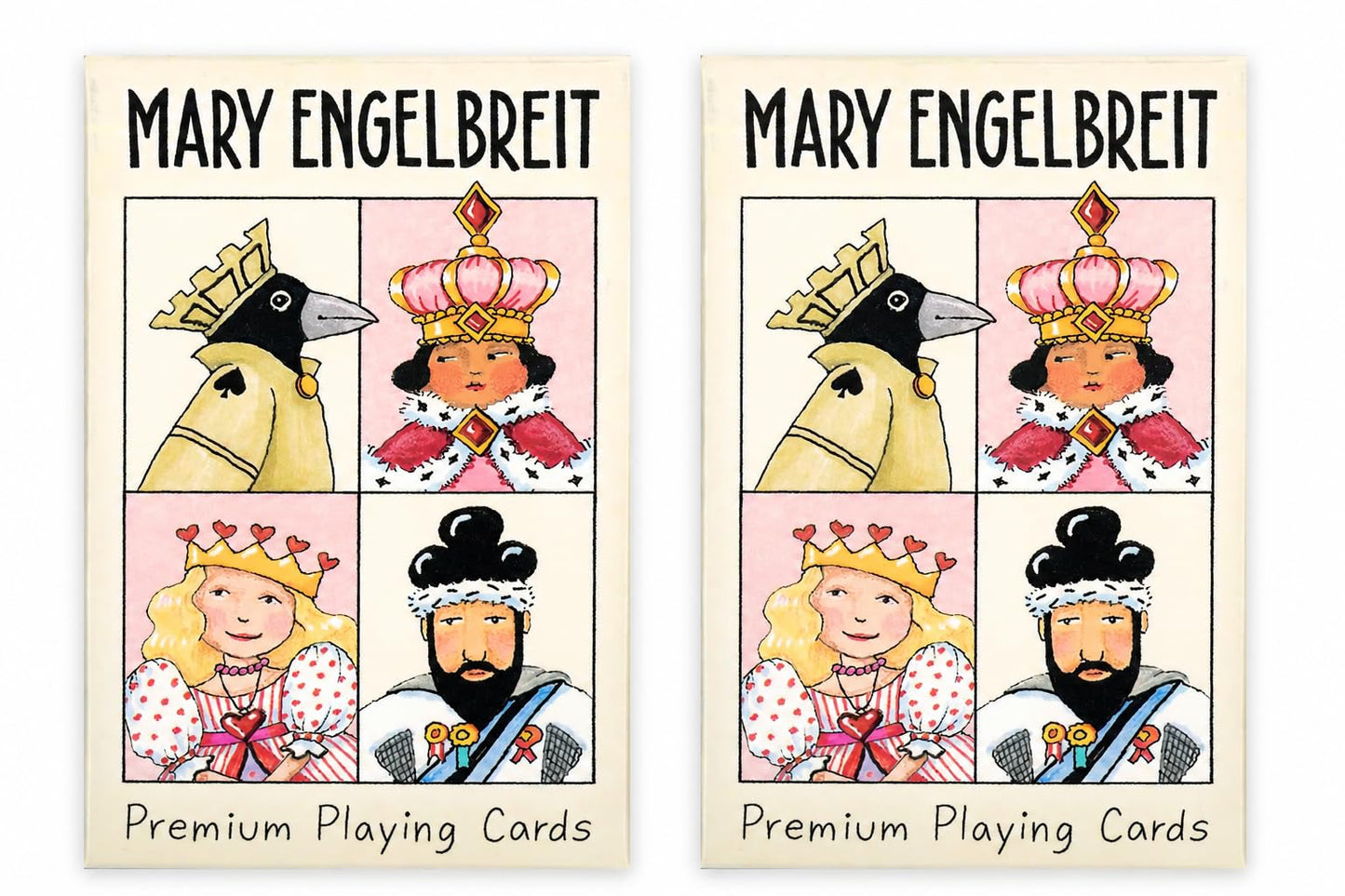 Mary Engelbreit Charmed Kingdom Playing Cards, Set of 2, Standard 52 Deck of Cards, Poker Size, Full-Color Illustrated Cards & Whimsical Back Art