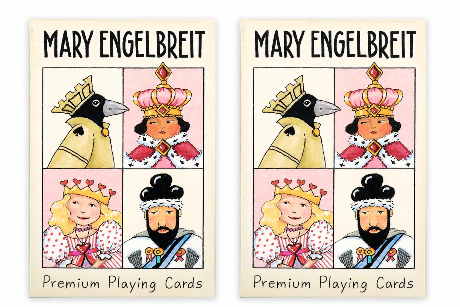 Mary Engelbreit Charmed Kingdom Playing Cards, Set of 2, Standard 52 Deck of Cards, Poker Size, Full-Color Illustrated Cards & Whimsical Back Art