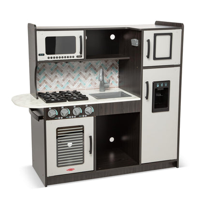 Melissa & Doug Wooden Chef's Kitchen Set for Kids with Play Kitchen Accessories & “Ice” Cube Dispenser, Preschool Learning Toys for Girls & Boys 3+ -