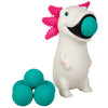 Hog Wild Axolotl Ball Popper Toy - Includes 4 Soft Foam Balls - Squeeze to Pop Air Powered Balls Up to 20 Feet - Launcher Safe for Indoor/Outdoor Play