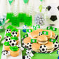 DRWATE 28pcs Soccer Ball Cake Topper Decorations Mini Soccer Ball Cup Cake Decorations For Soccer Party Birthday Party Football Sport Party Supplies