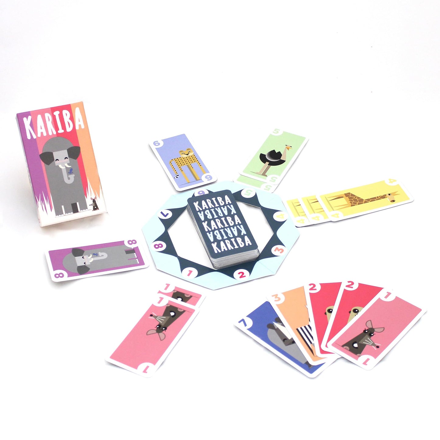 Kariba Card Game - Survival of The Fittest in The African Savanna! Fast-Paced Strategy Game for Kids & Adults, Fun for Family Game Night Ages 6+, 2-4