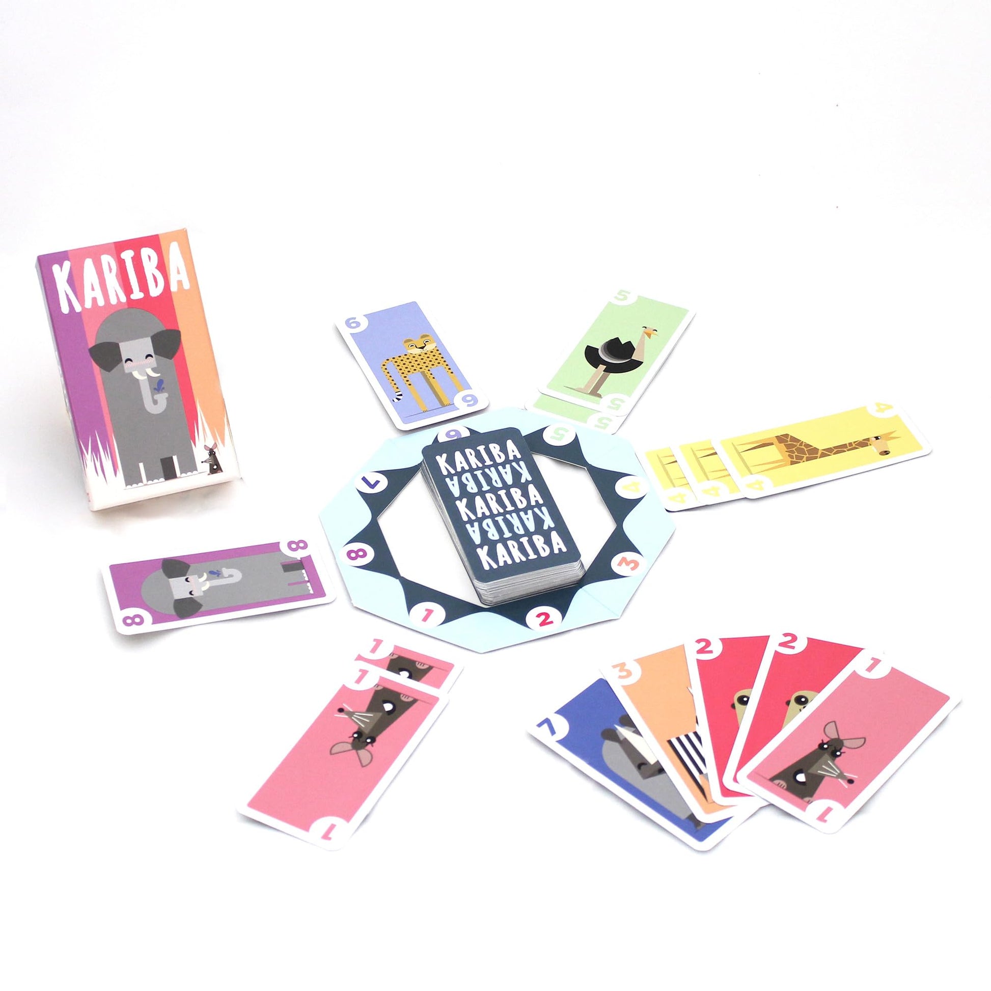Kariba Card Game - Survival of The Fittest in The African Savanna! Fast-Paced Strategy Game for Kids & Adults, Fun for Family Game Night Ages 6+, 2-4